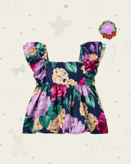 CAMISA DE SEDA ESTAMPADO FLORAL