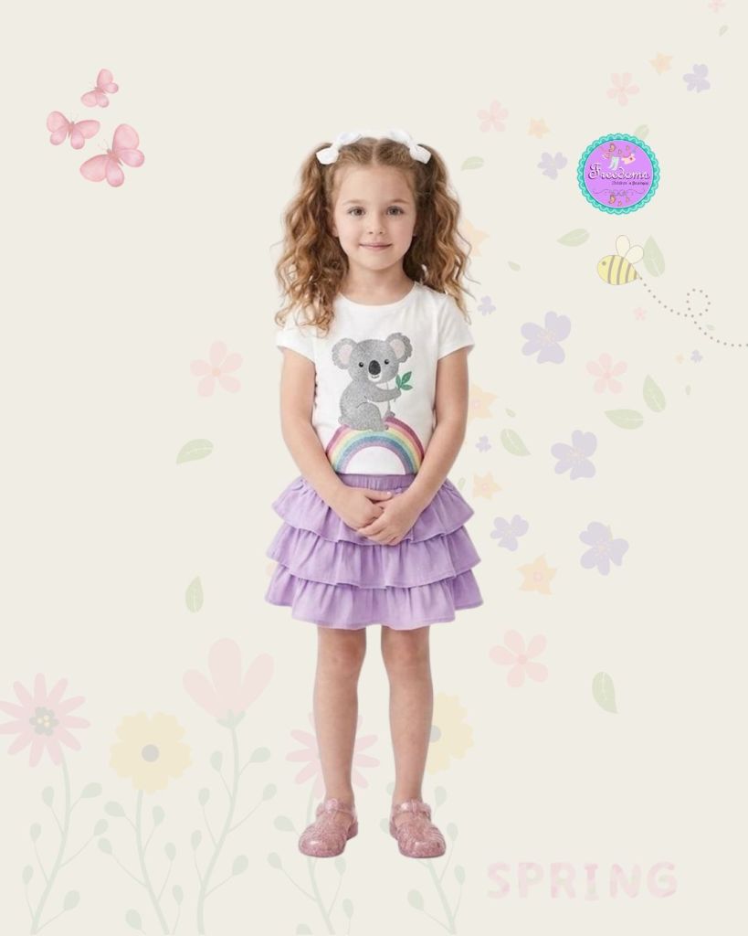 CONJUNTO DE NIÑA FALDA DE BOLEROS
