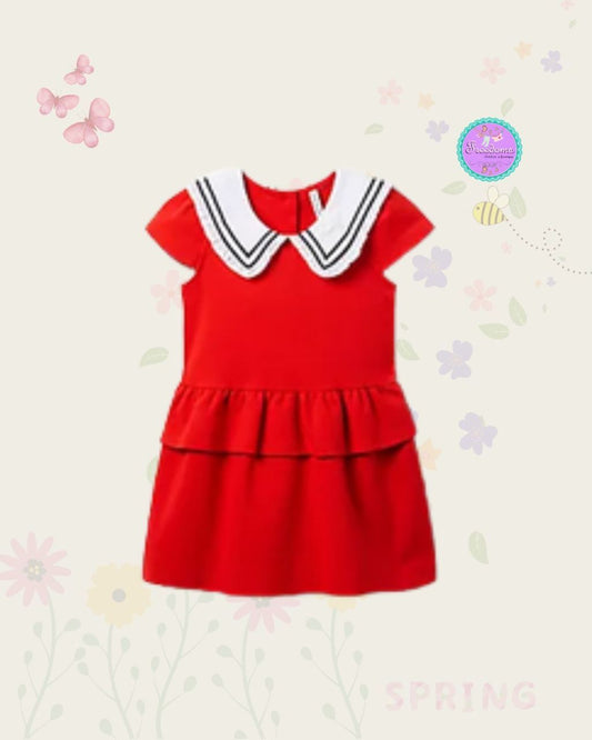 VESTIDO DE NIÑA CUELLO IRLANDES