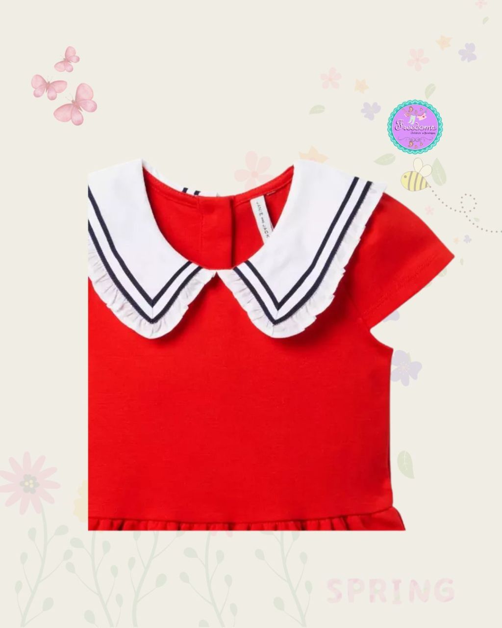 VESTIDO DE NIÑA CUELLO IRLANDES