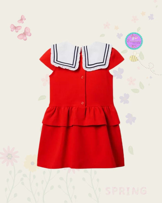 VESTIDO DE NIÑA CUELLO IRLANDES