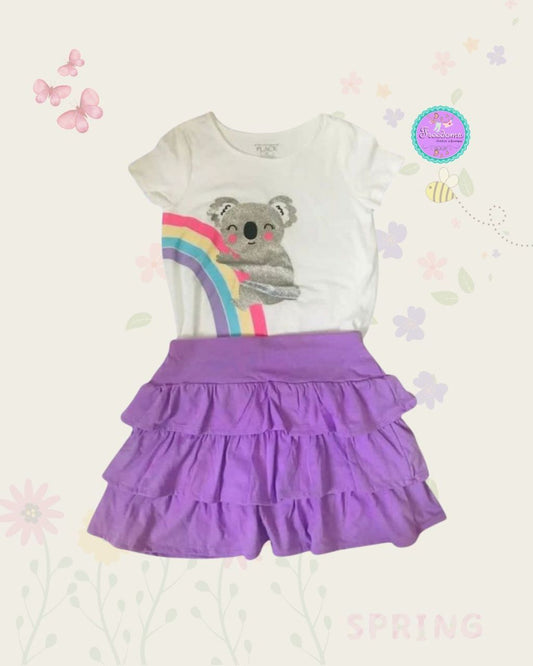 CONJUNTO DE NIÑA FALDA DE BOLEROS