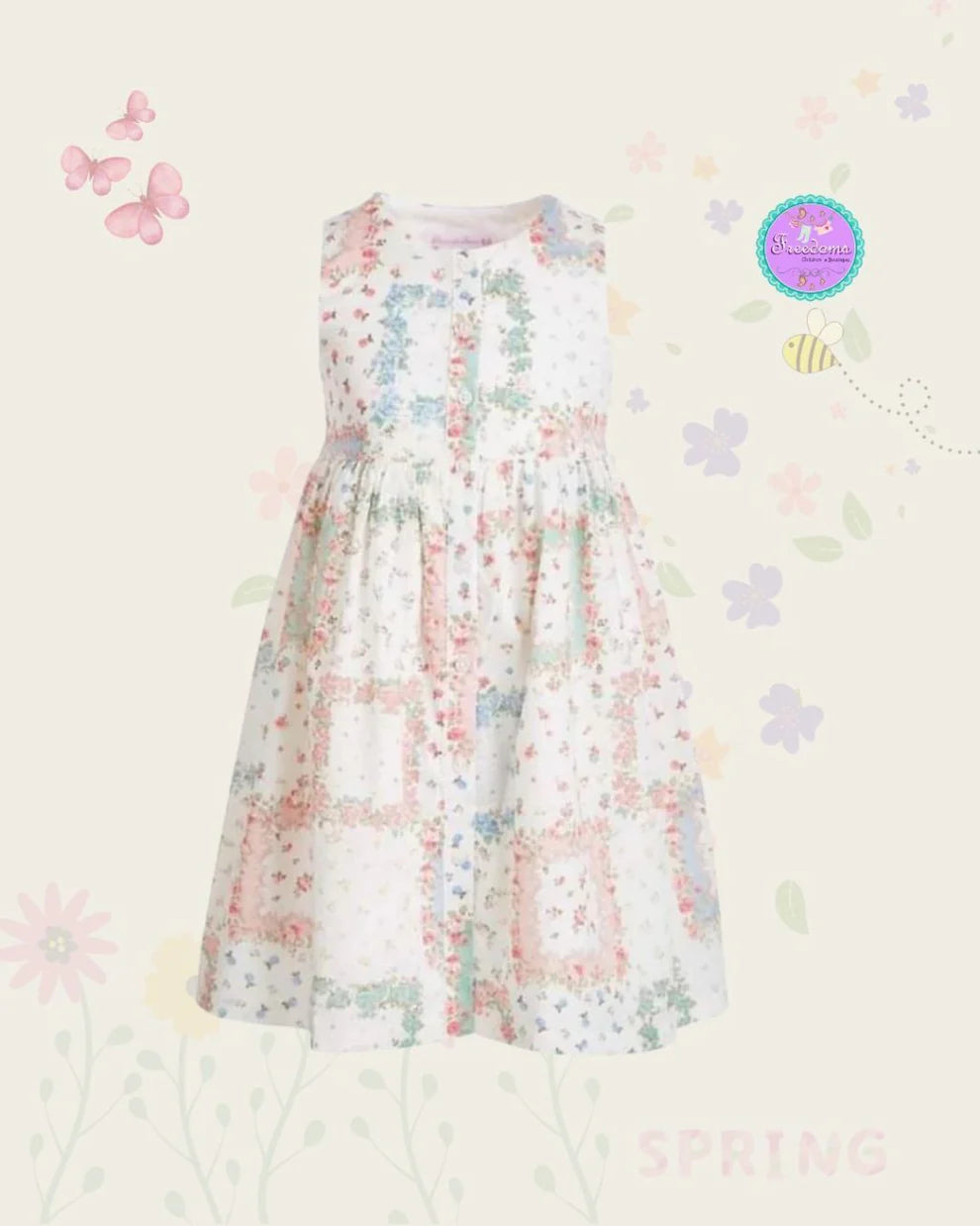 VESTIDO PACHWORK FLORES