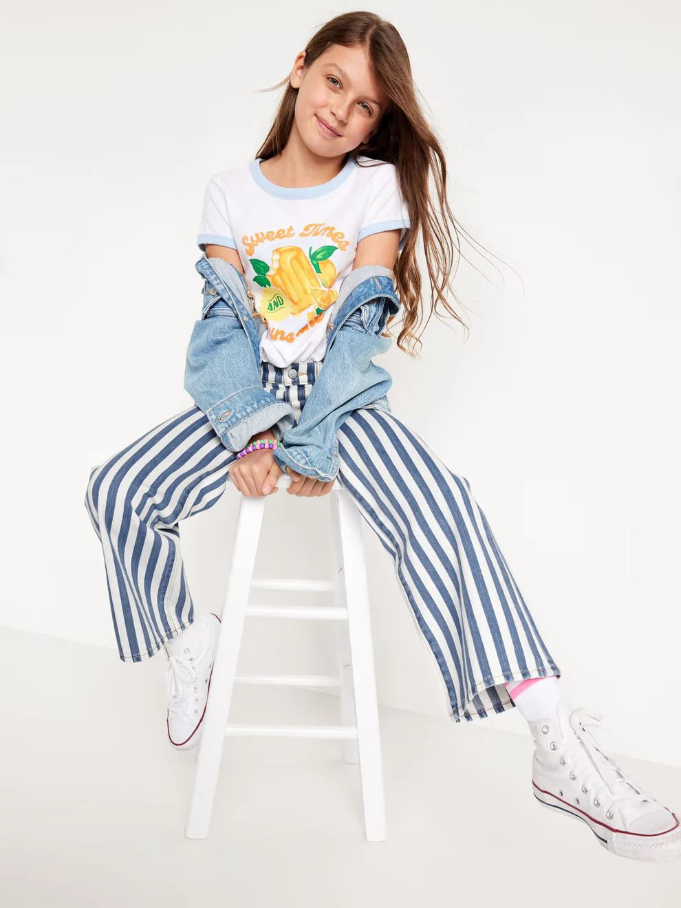 PANTALON DE NIÑA DE RAYAS
