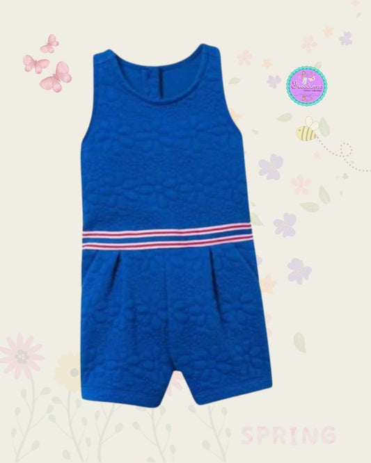 ENTERIZO  DE NIÑA RUFFLE JACQUARD