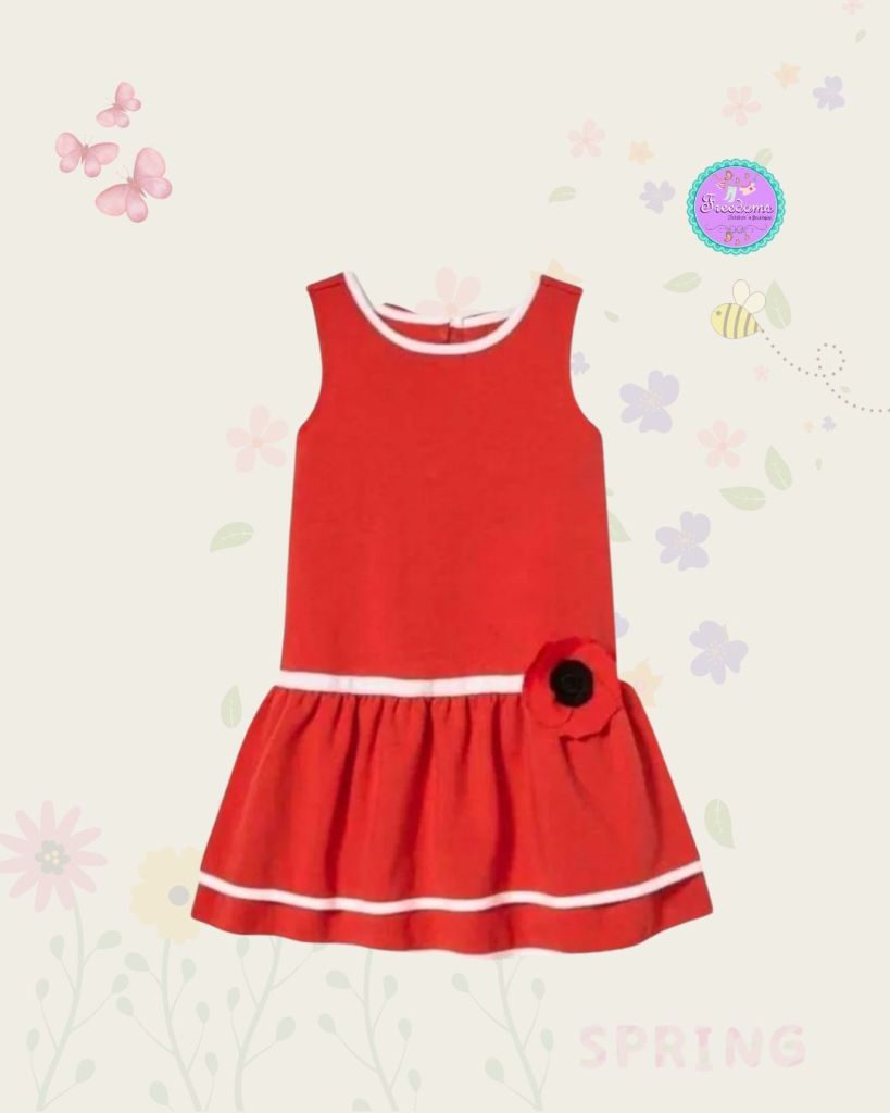 VESTIDO DE NIÑA ROJO