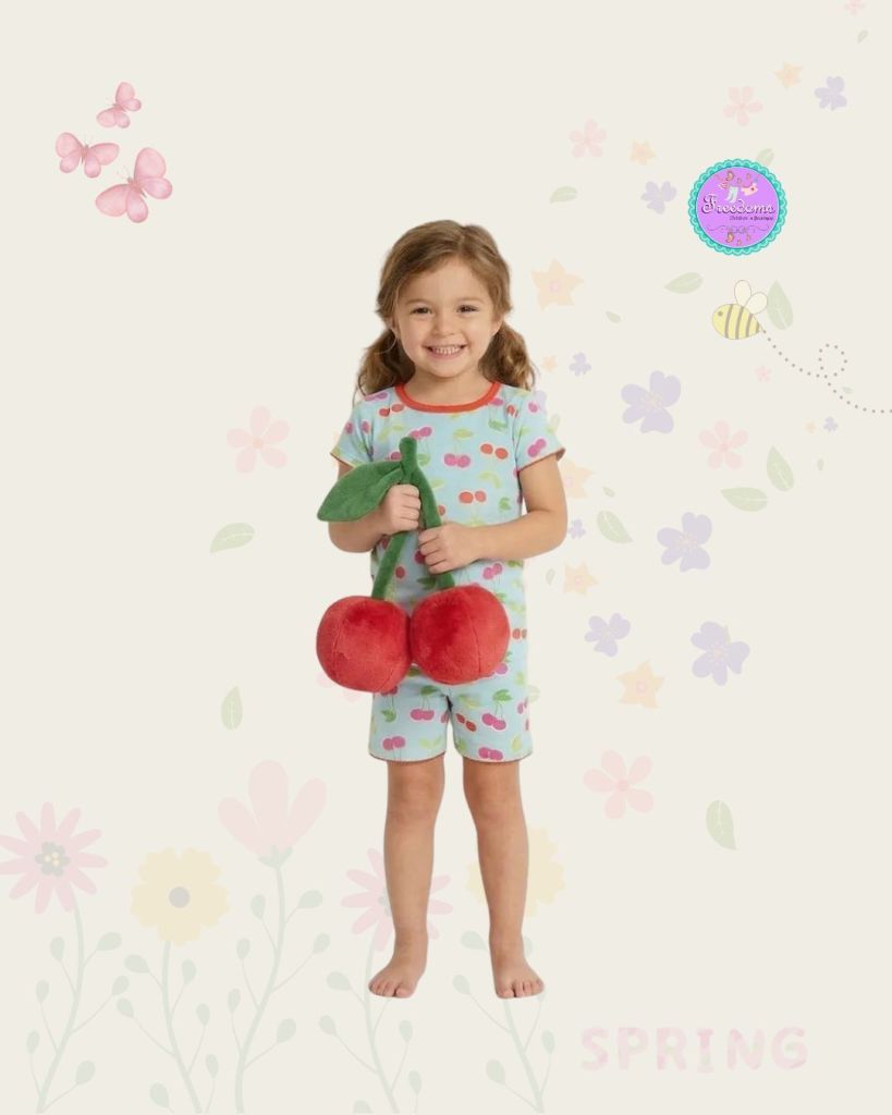 PIJAMA DE NIÑA CEREZAS