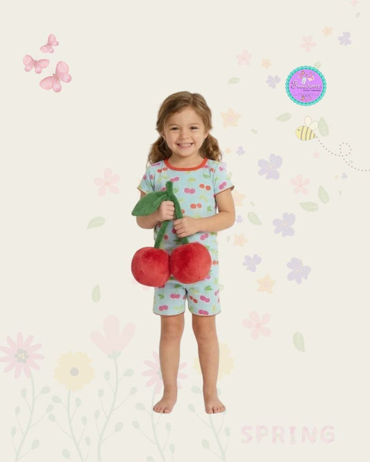 PIJAMA DE NIÑA CEREZAS